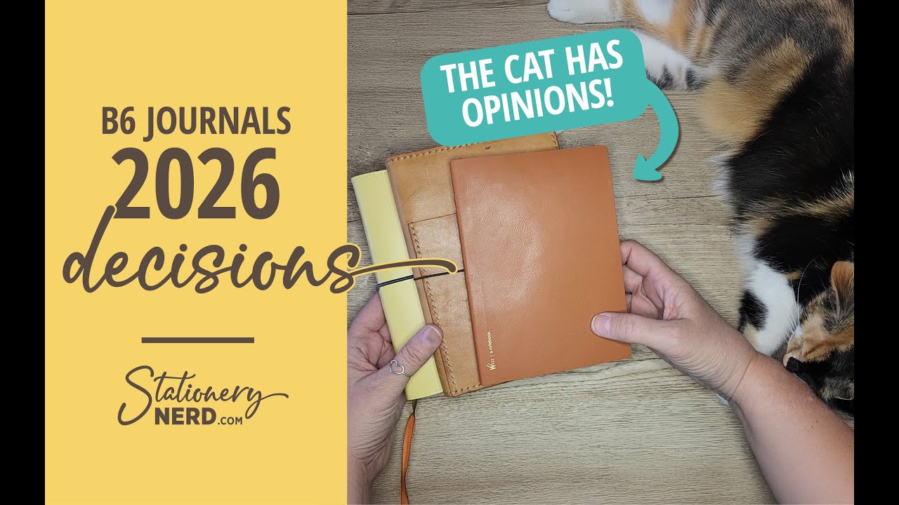 Choosing My 2026 B6 Journal | Stalogy vs. Wonderland222 vs. Sunny (Chatty & Cat-Antics)