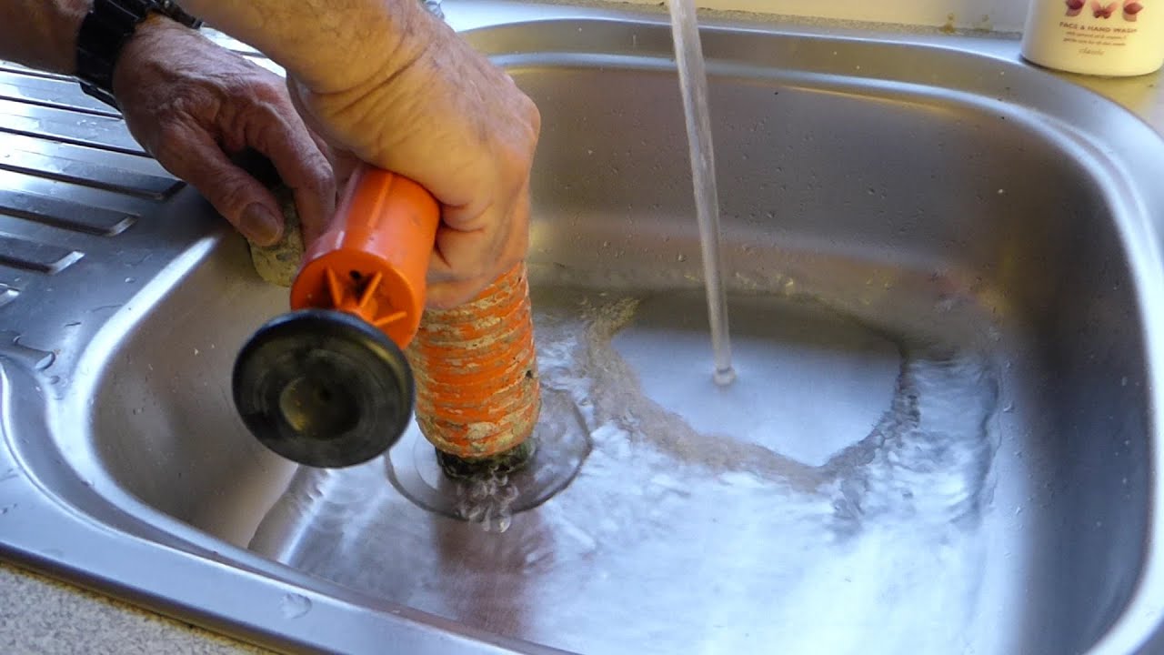 Basic home plumbing tools, the pressure gun for clearing blocked sinks  Video 8 in this series