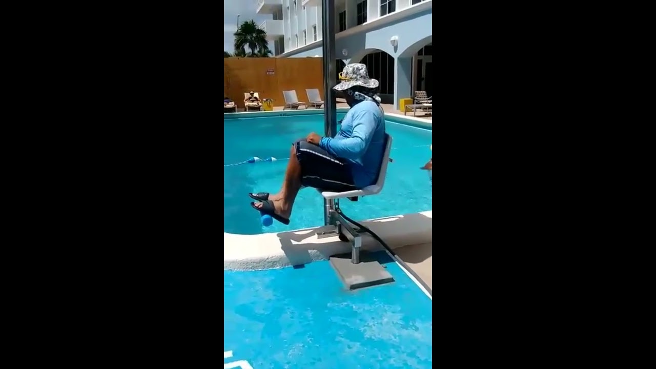 ADA-Compliant Swimming Pool Lift Demonstration