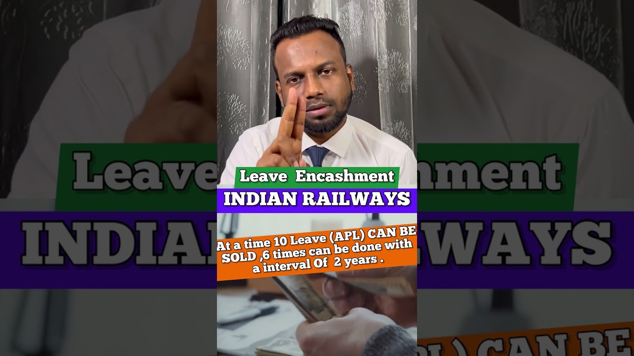 Leave Encashment Rule Indian Railways #rrb #ntpc #shorts