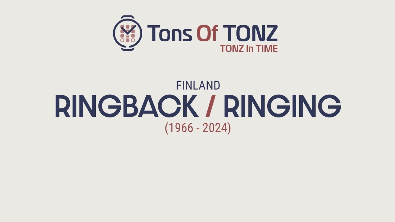 Ringing/Ringback tones in time: Finland (1966-2024)
