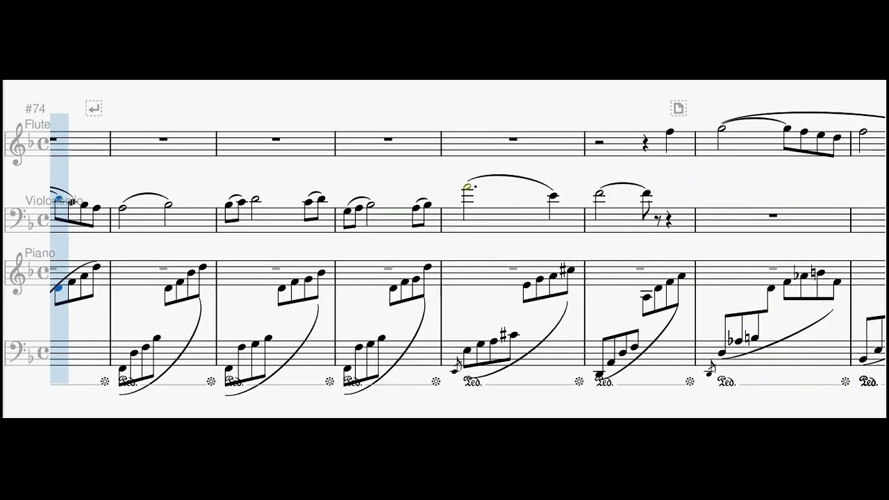 Balade for flute, cello and piano from Charles Levebvre