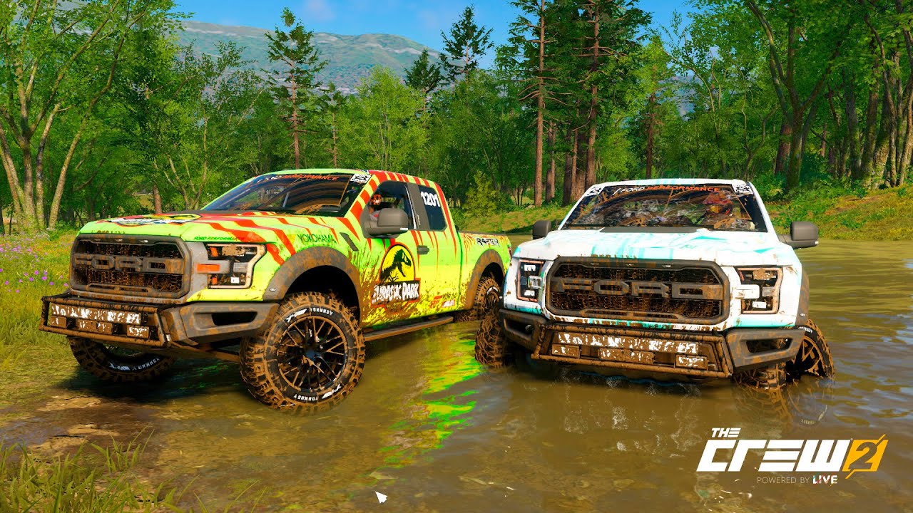 Prueba de Ruta Off Road con FORD RAPTOR - Cruzando Ríos - The Crew 2 - Logitech G29