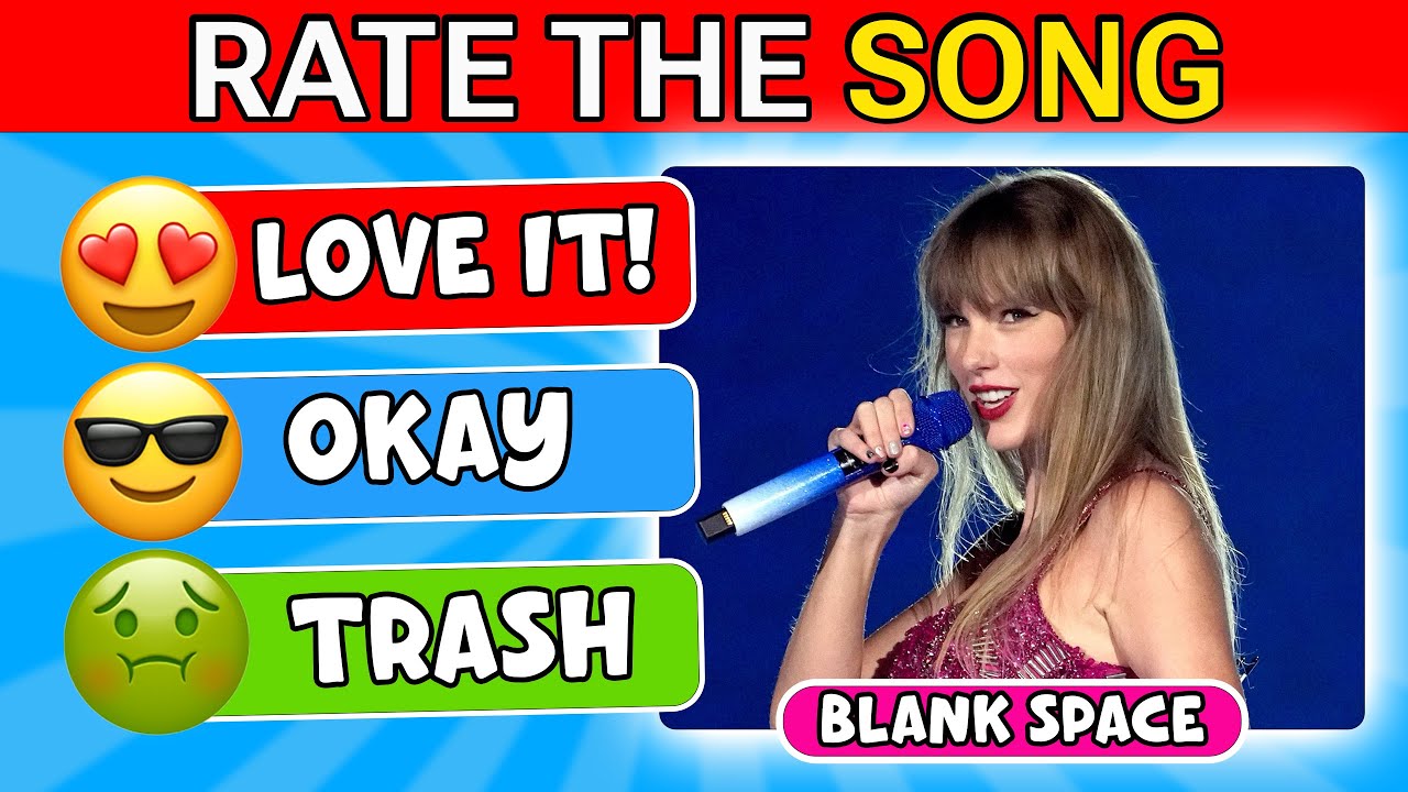 RATE THE SONG | Taylor Swift Songs Tier List 🎶 | Taylor's Version Music Quiz