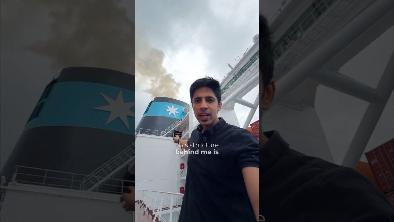 Accomodation & Cabin of a Mega Cargo Ship 🤯 #shorts