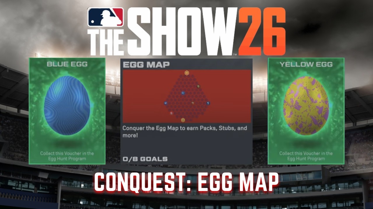 MLB the Show 26: Как пройти карту Egg Map Conquest *Все для новичков* (примерно 2 часа)