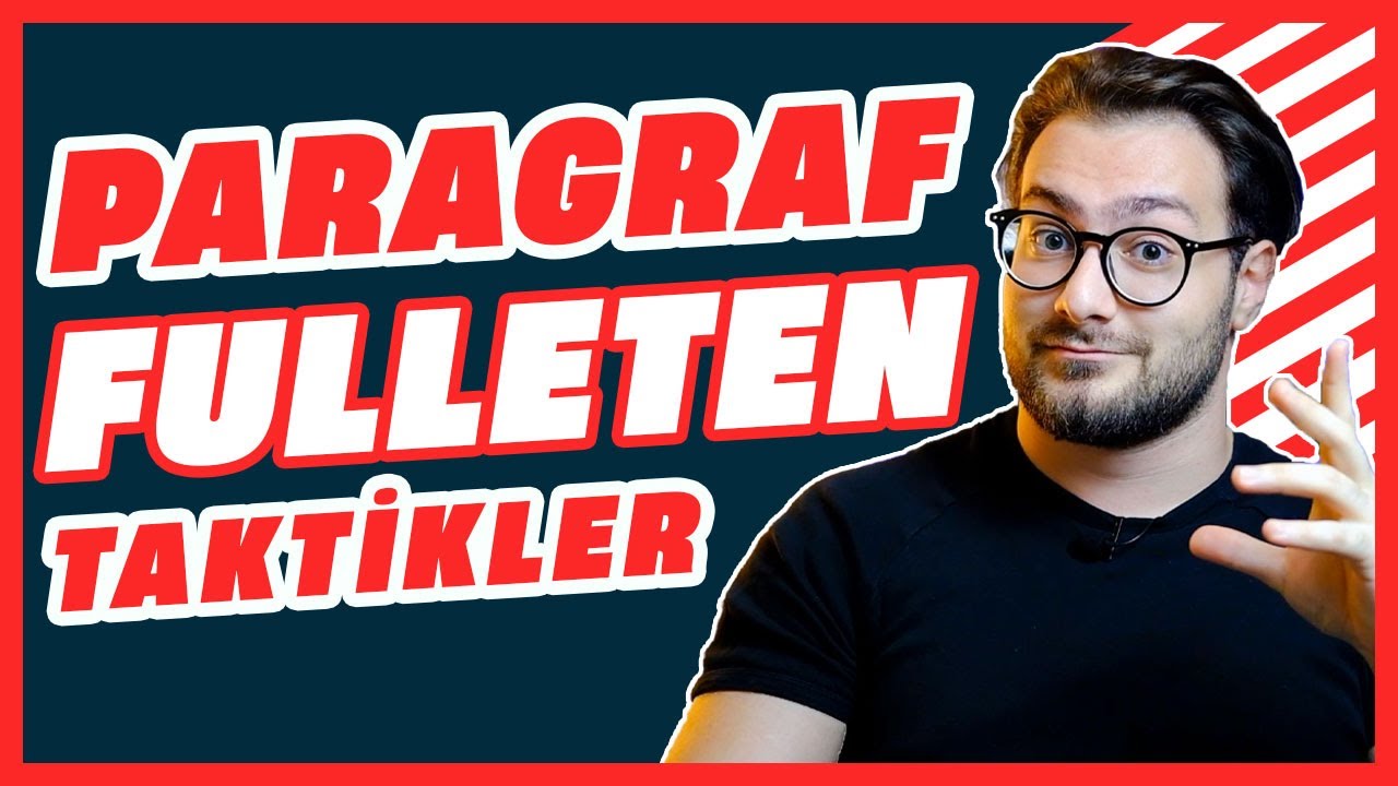 TYT TÜRKÇE NASIL FULLENİR? (Hızlı) Paragraf taktikleri
