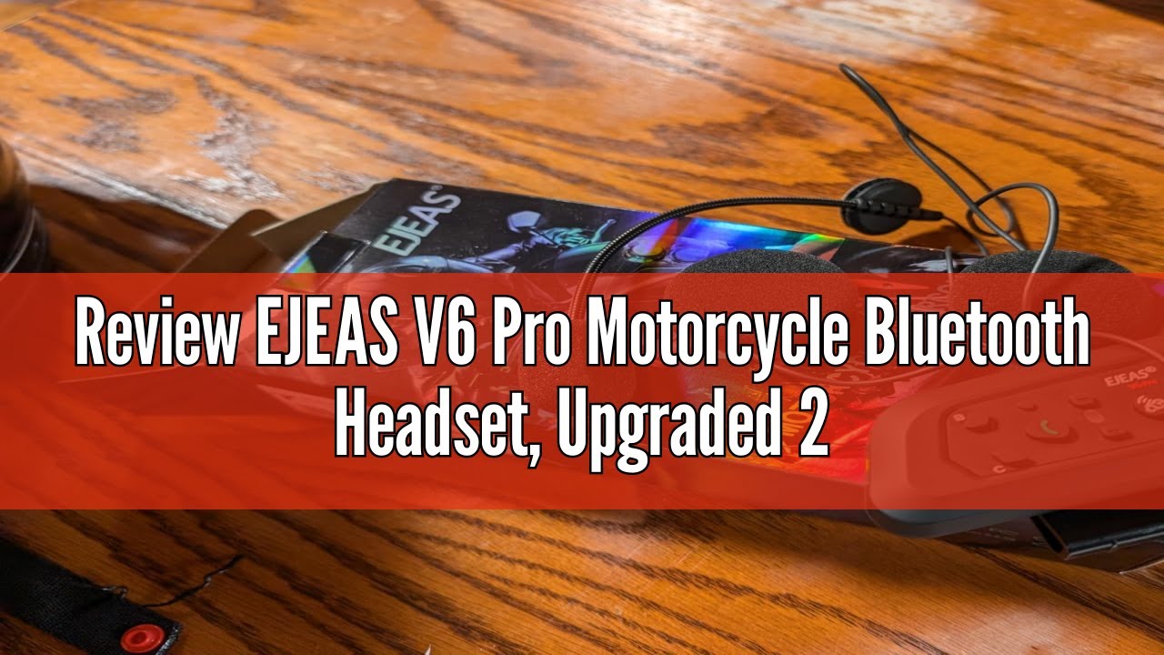 Review EJEAS V6 Pro Motorcycle Bluetooth Headset, Upgraded 2 Riders Intercom Helmet Communication Sy
