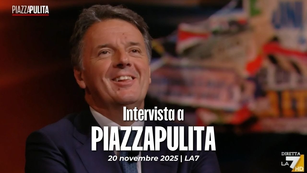 Matteo Renzi ospite a PiazzaPulita | 20/11/2025