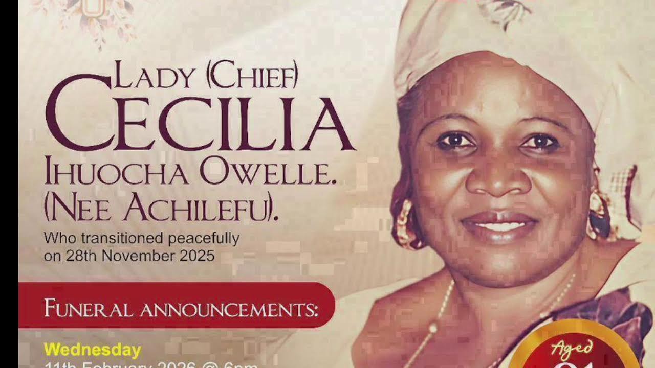 GODS NAME PRODUCTION Present- Burial Ceremony of LADY CECILIA IHUOCHA