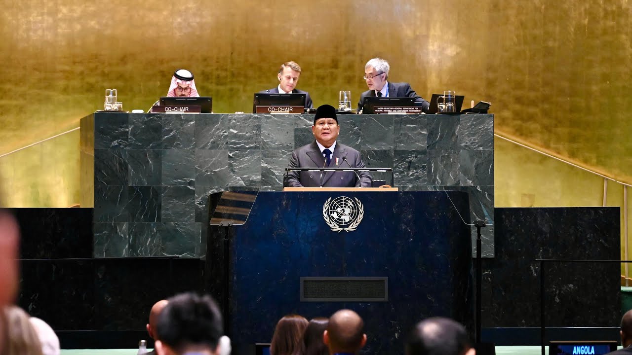 Presiden Prabowo Hadiri High-Level UN Conference on the Two State Solution, New York, 22 Sep 2025