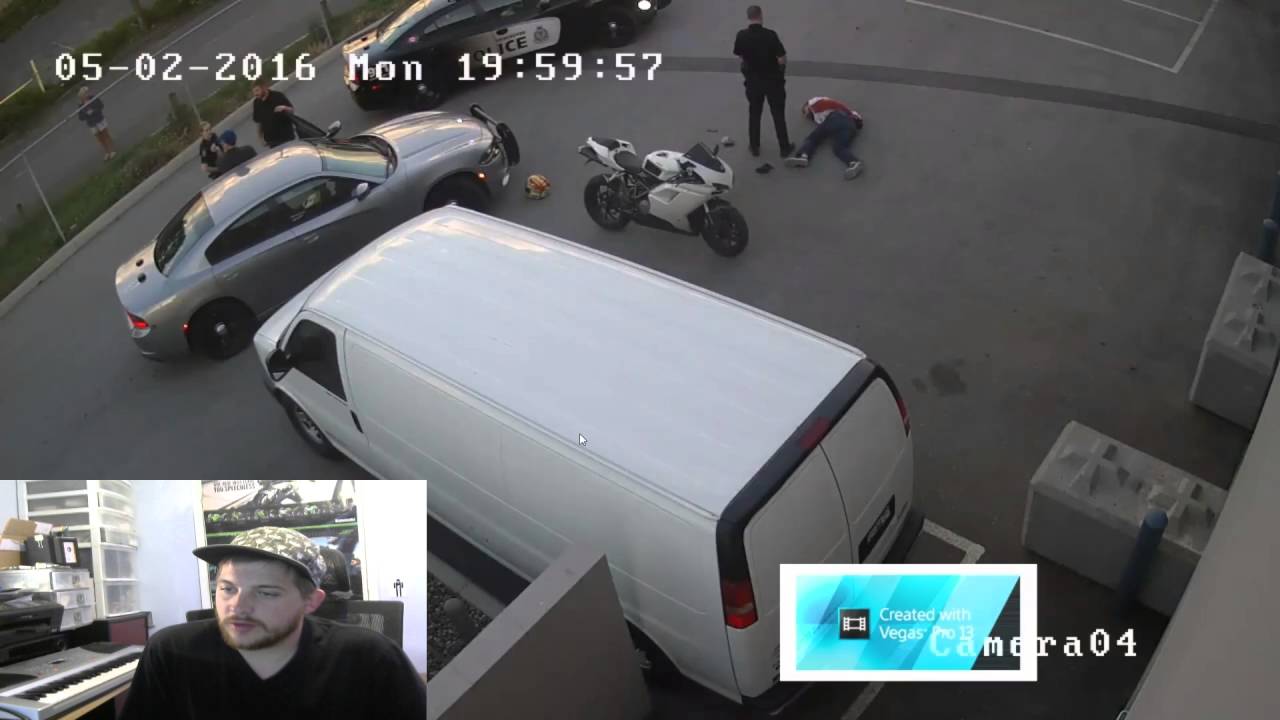 VPD Attack Local Motorcycle Rider - Police Tackle Motorcycle Rider in Vancouver BC