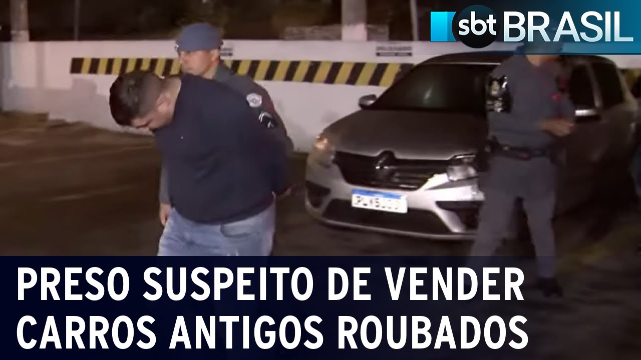 Suspeito de comercializar carros antigos roubados é preso em São Paulo | SBT Brasil (01/07/22)