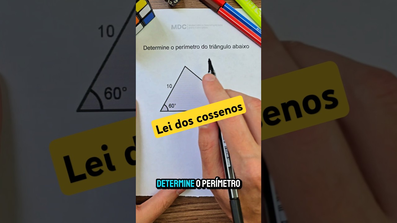 Lei dos Cossenos #trigonometria #matematica #concursos