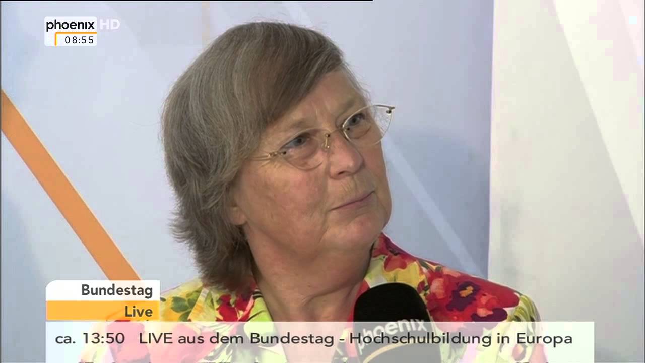 Bundestag: Erhard Scherfer im Interview mit B&auml;rbel H&ouml;hn und Michael Fuchs am 07.05.2015