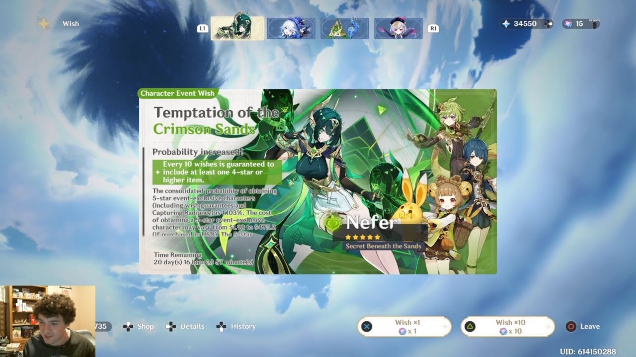 I've been on a win streak in Nod-Krai, I pulled for Nefer and this happened | Genshin Impact