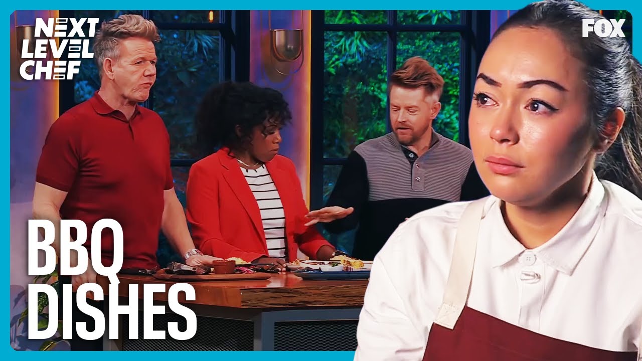 Judges Try the BBQ-Themed Dishes From Each Level | Next Level Chef