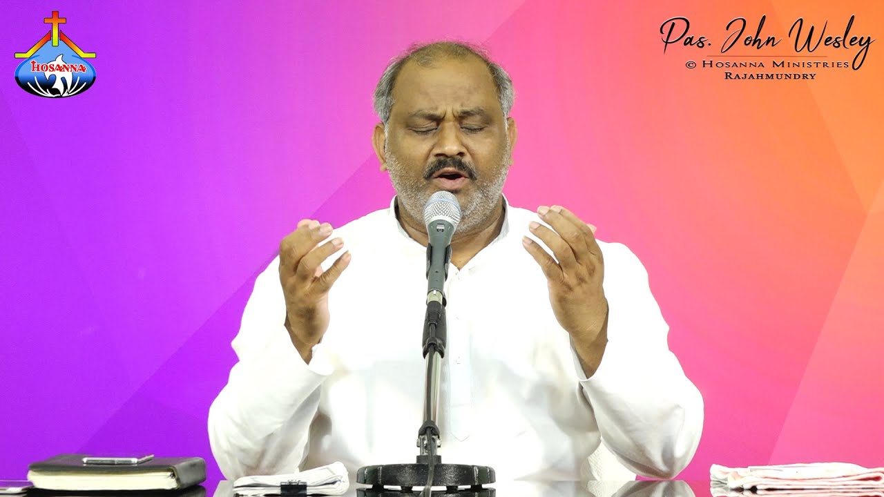 నా స్తుతుల పైన నివసించువాడానా అంతరంగికుడా యేసయ్యా.. Pas.John Wesley anna Live Song 27-8-2020