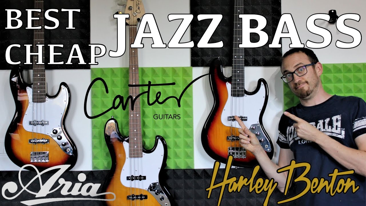 Najlepsza tania gitara basowa typu Jazz Bass - Test: Aria, Carter, Harley Benton