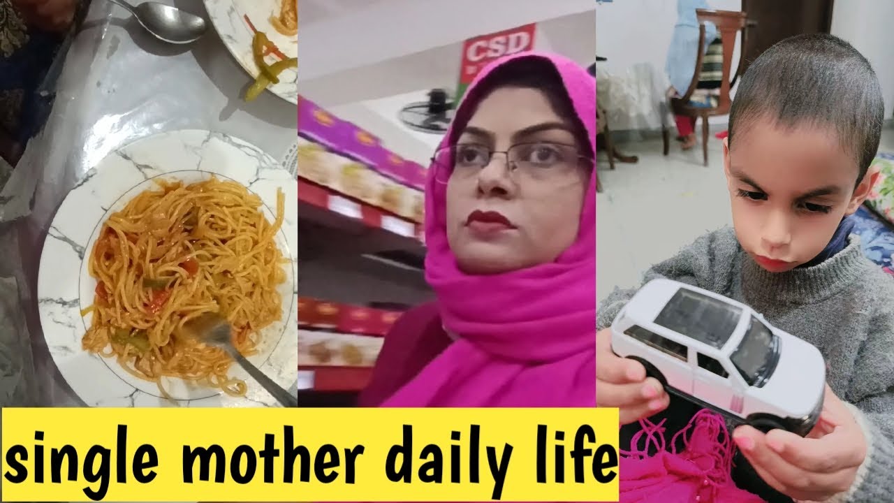 Single mother daily life
