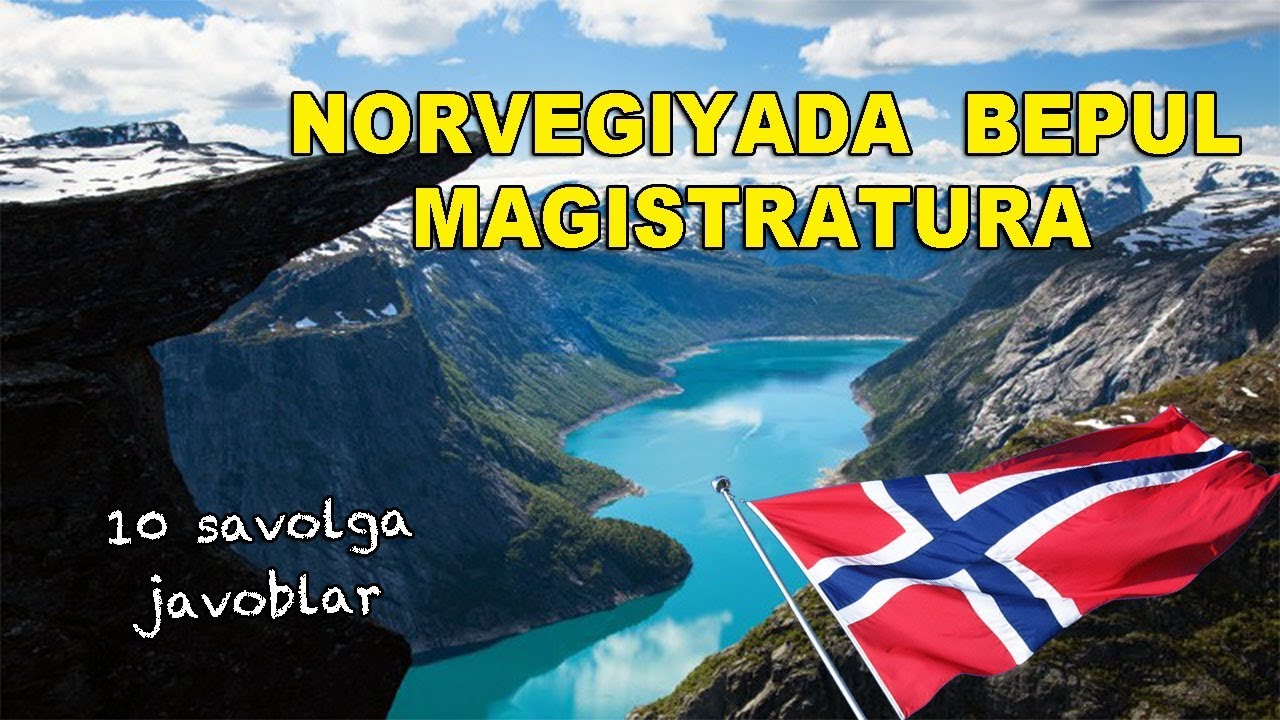 1-VLOG. NORVEGIYADA BEPUL MAGISTRATURADA O´QISH 🇳🇴