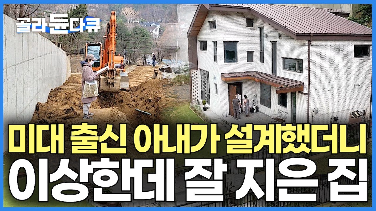 미대 출신 아내가 이상하고 치밀하게 건축가 뺨치게 잘 만든 집｜건축탐구 집｜#골라듄다큐