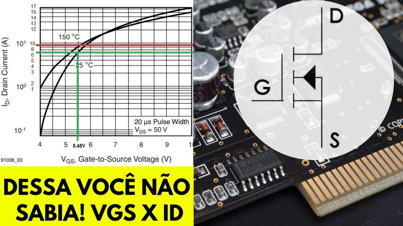 MOSFET Canal N - Tensão do Gate e Corrente de Dreno - Eletrônica Fácil