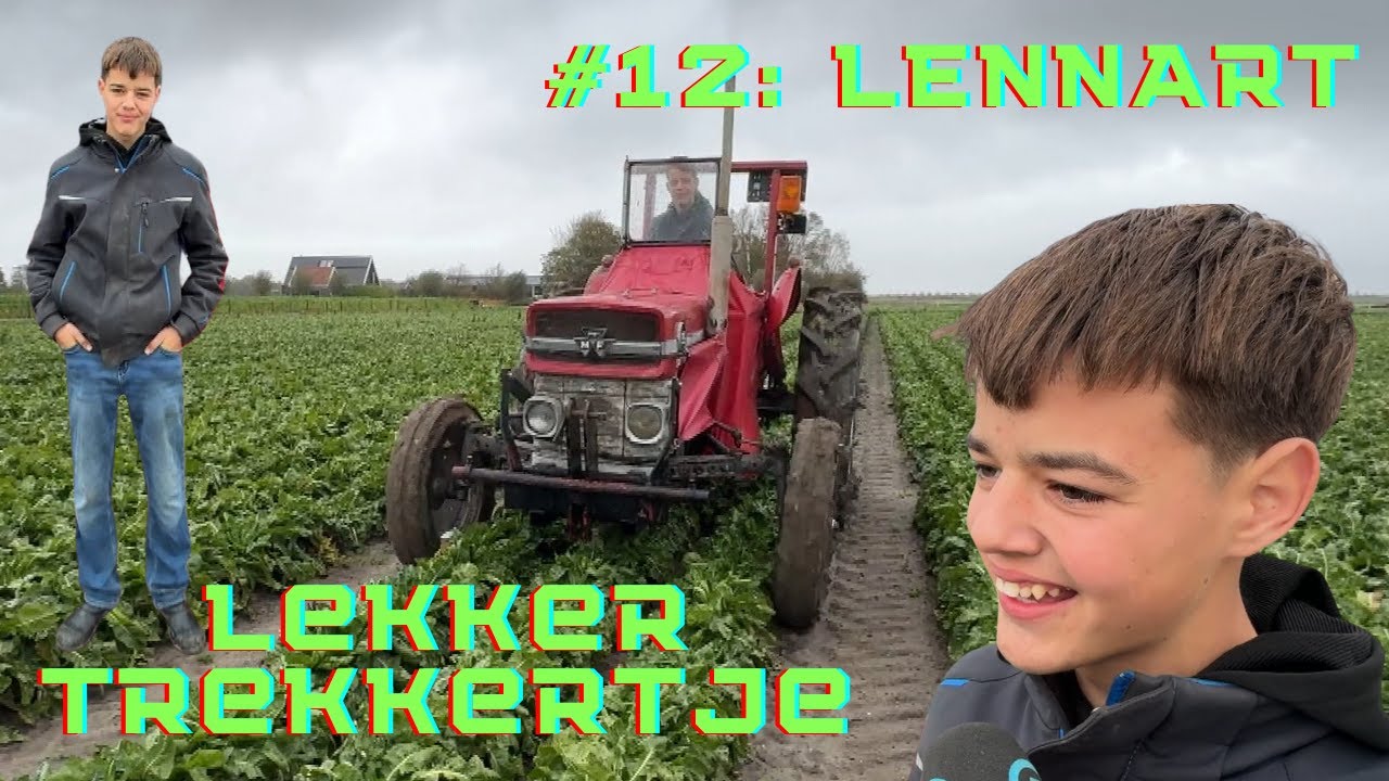 TREKKER zonder DAK: Lennart (14) RIJDT op z'n Massey Ferguson 135 #LEKKERTREKKERTJE