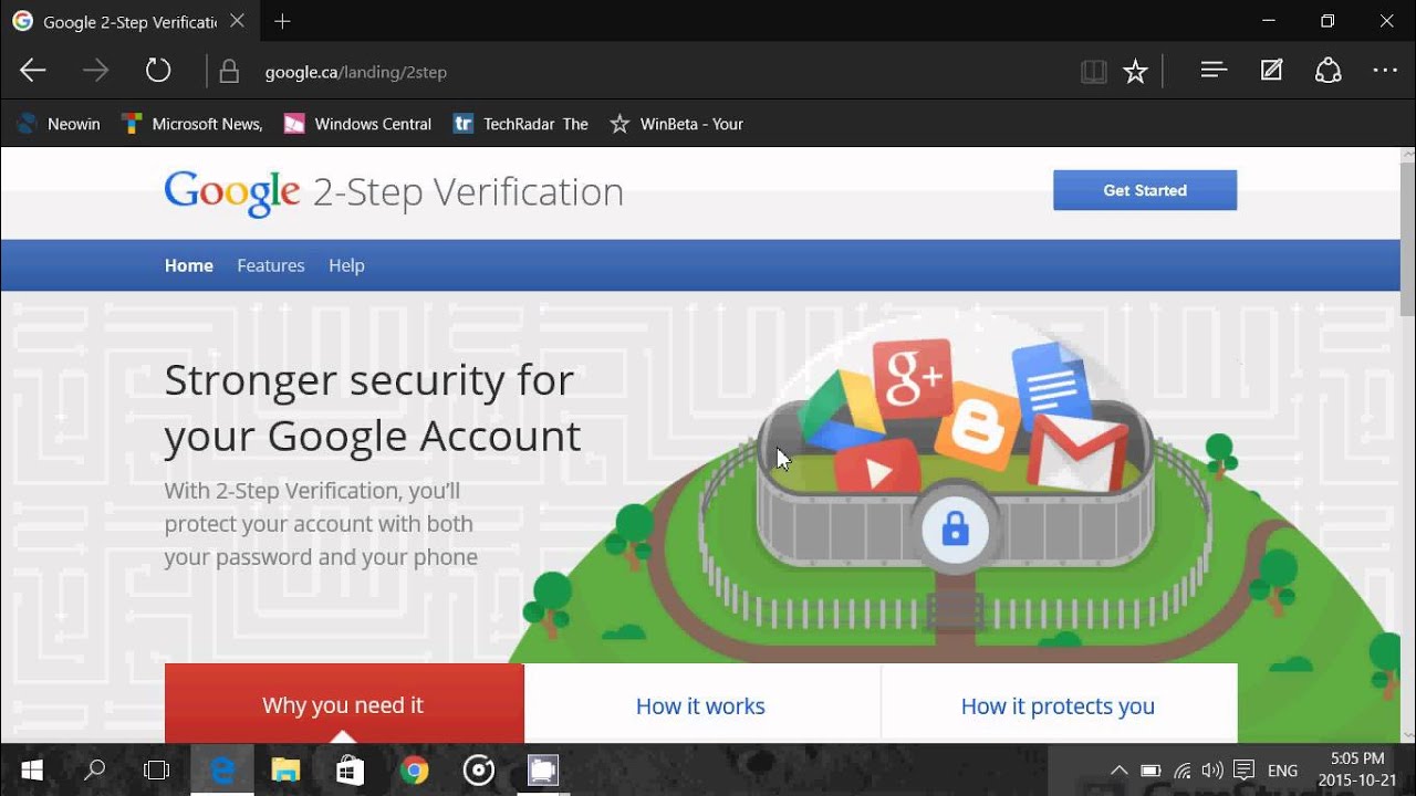 Windows 10 Security with Email and web accounts using two factor authetification or 2 step verificat