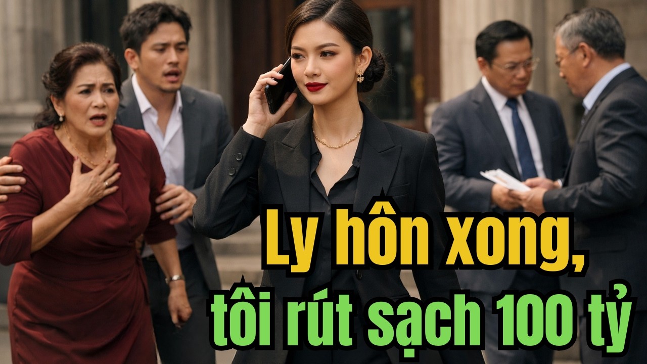 Vừa Ly Hôn Được 10 Phút, Tôi Gọi Bố Rút Sạch 100 Tỷ Khiến Mẹ Chồng Trở Tay Không Kịp