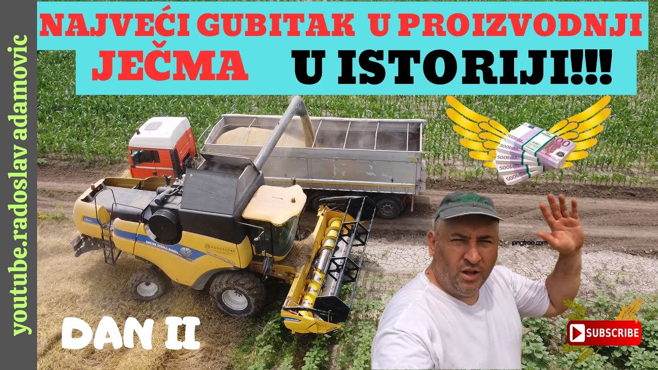 NAJVEĆI GUBITAK U PROIZVODNJI JEČMA U ISTORIJI !!!; THE BIGGEST LOSS IN BARLEY PRODUCTION IN HISTORY