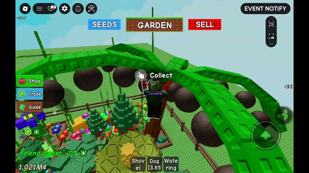 Roblox game grow a Gardan pacman