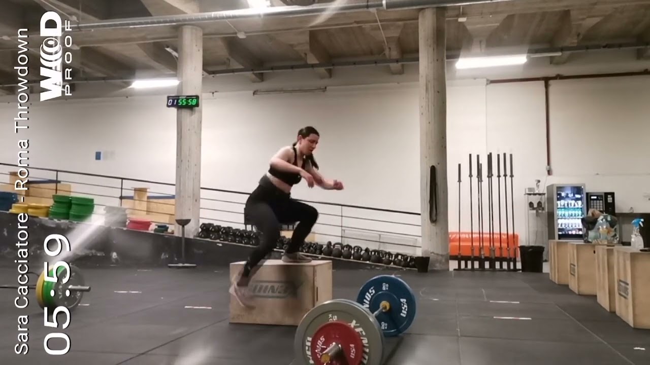 Sara Cacciatore - Wod 1, Roma Throwdown 2022, Intermediate