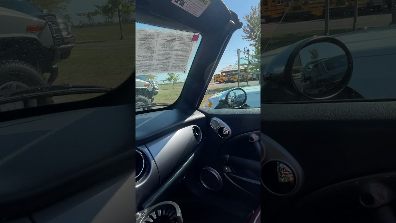 2008 MINI Cooper S convertible top operation