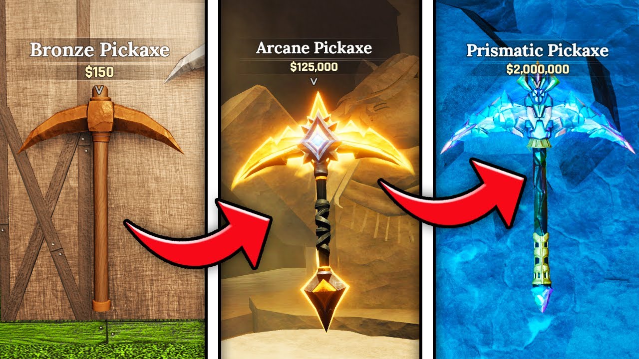 FULL PICKAXE UPGRADE GUIDE in The Forge!