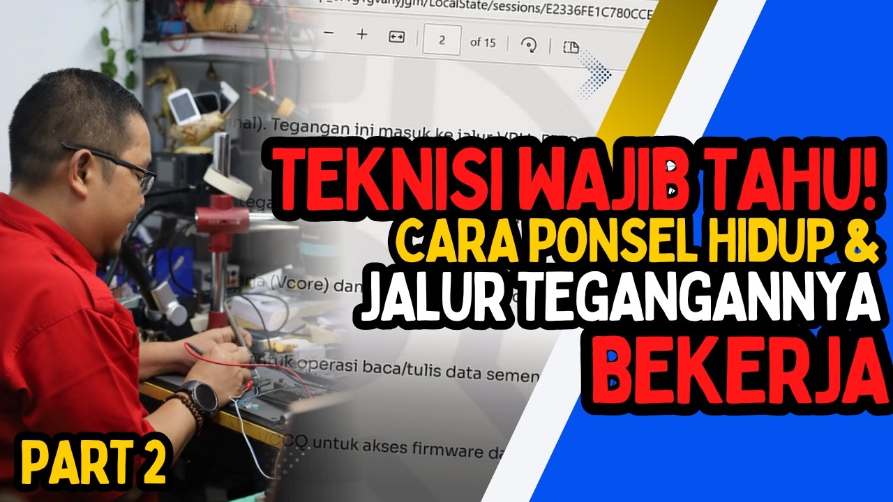 Teknisi Wajib Tahu! Cara Ponsel Hidup & Jalur Tegangannya Bekerja - Part 2