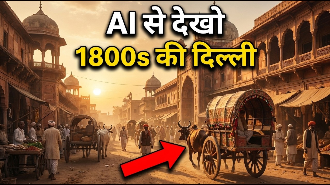 1800s की दिल्ली कैसी थी? | AI Reconstruction (1800s Delhi)