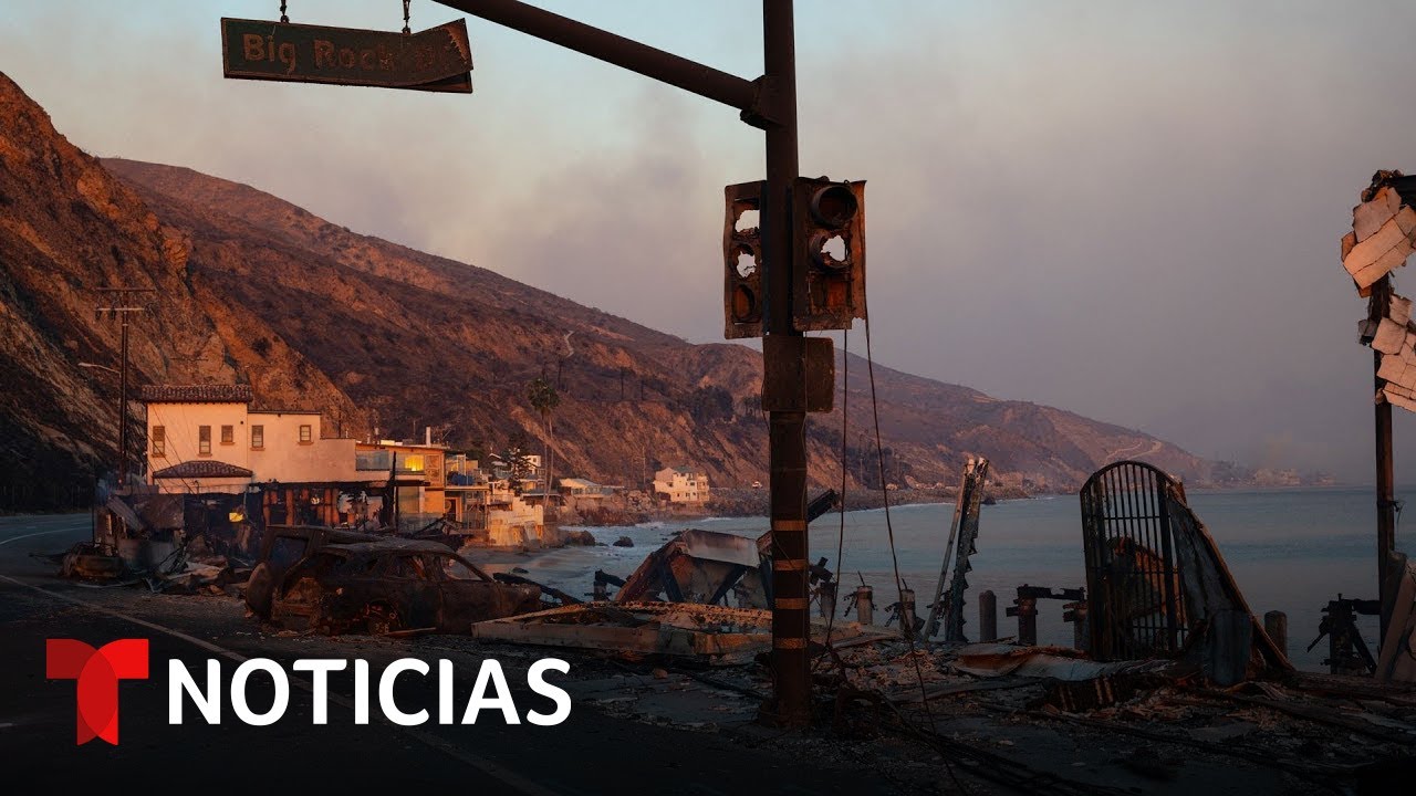 Malib&uacute; pas&oacute; de paisaj&iacute;stica ciudad costera a zona de desastre devastador | Noticias Telemundo