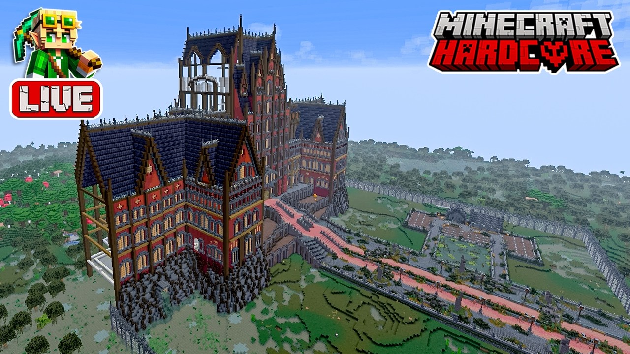 Building a Haunted Manor in My 59,300 Day Hardcore Minecraft World