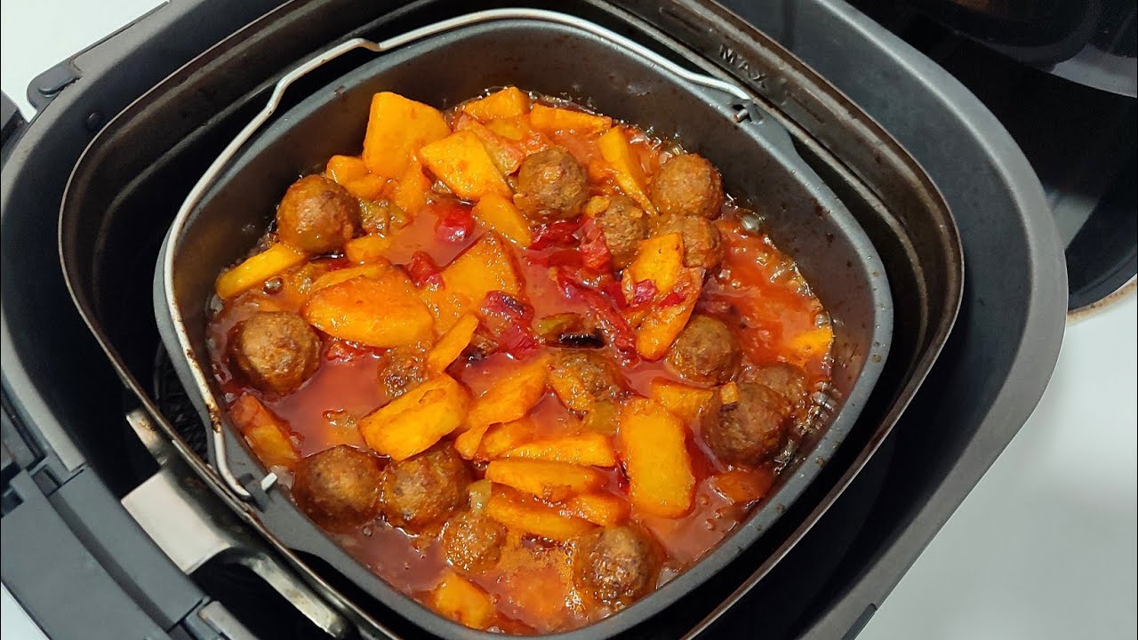 🤚🏻Sonuç Efsane👌🏻Airfryer'da Sulu Köfte Tarifi✅Airfryer'da Patates Köfte Tarifi✅Airfryer Tarifleri