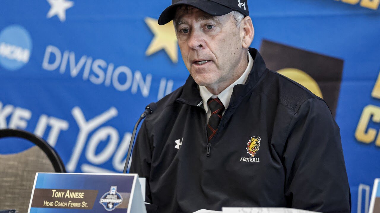 Ferris State football coach Tony Annese earns first Walter Camp DII Coach of the Year