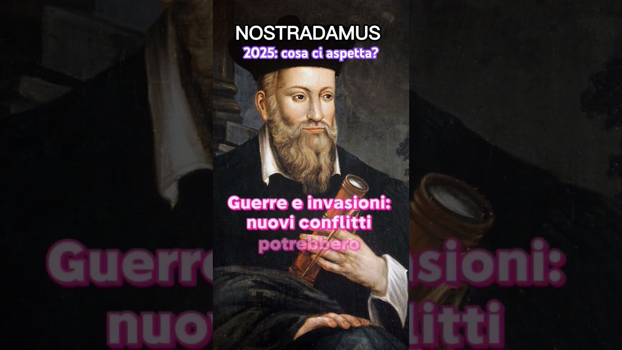 Cosa accadr&agrave; nel 2025 secondo il noto veggente Nostradamus? #2025 #futuro #previsioni #astrologia