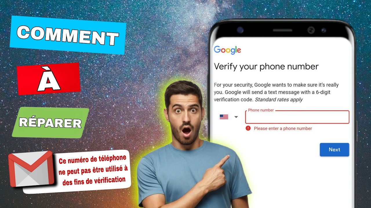 Ce numéro de téléphone ne peut pas être utilisé pour la vérification | Compte Gmail | problèmes 2025