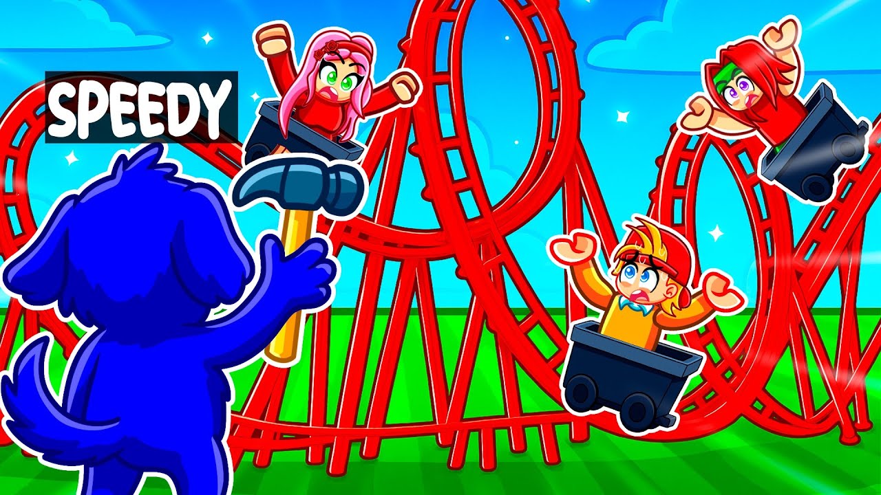 Me Converti en PERRO en Construye la Mejor MONTAÑA RUSA de Roblox!