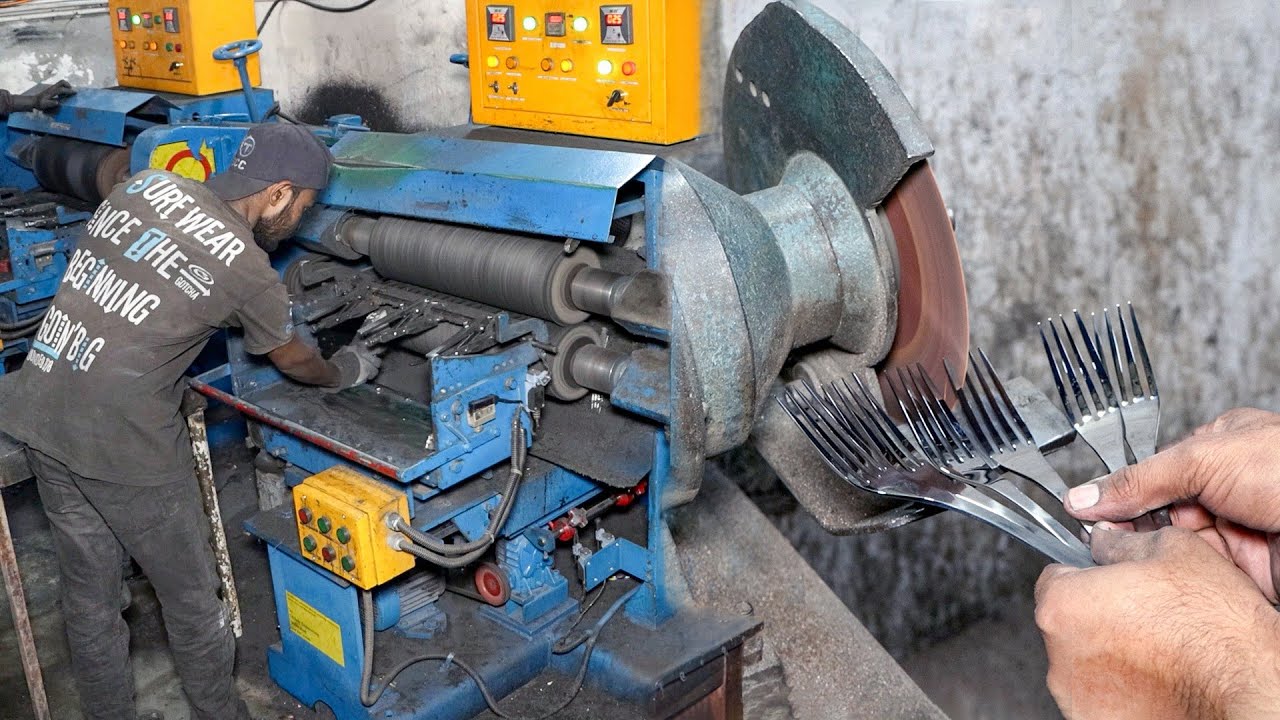 Process of Making Quality Restaurant Fork | Factory Manufacturing Process