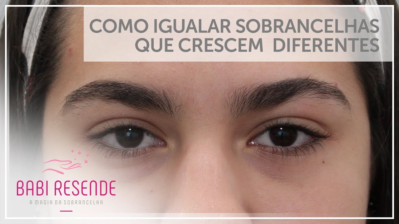 Curso design de sobrancelha #51 Como delinear e tentar igualar  sobrancelhas diferentes