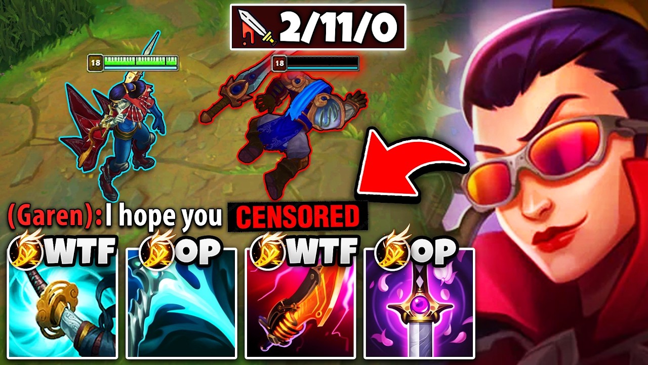 Я так сильно издевался над этим Гареном, играя за Вейн на верхней линии, что он обозвал меня раси...