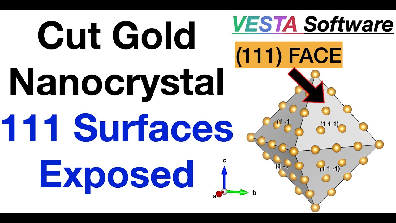 Cut Gold Nanocrystal In VESTA (new method)