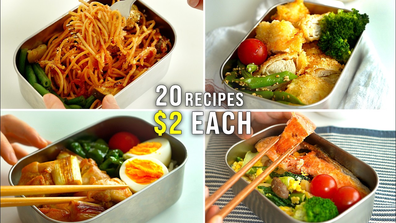 20 Must-Try Japanese High Protein Bentos Under $2! | Healthy & Budget Friendly Meal Prep