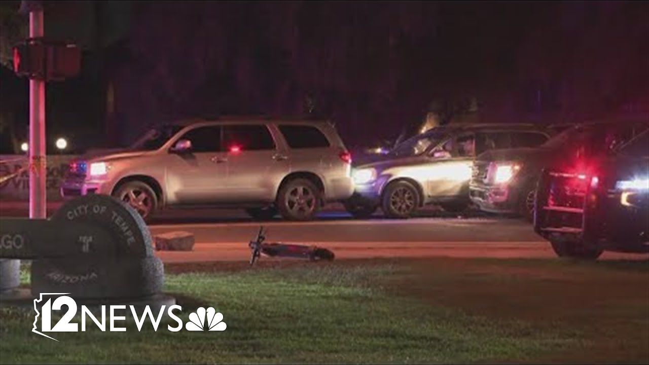 Large crime scene in Tempe after shooting involving officers